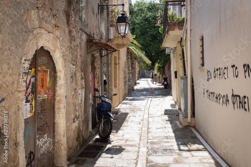 Fototapeta Naklejka Na Ścianę i Meble -  Gassen auf Kreta Griechenland