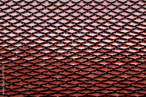Red roof Asia temple pattern, Background