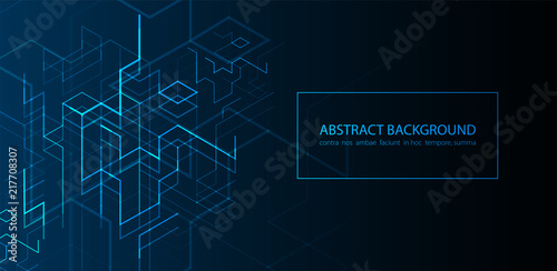 Vector illustration. Digital technology and engineering background.