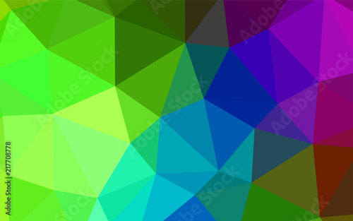 Dark Multicolor vector abstract polygonal template.