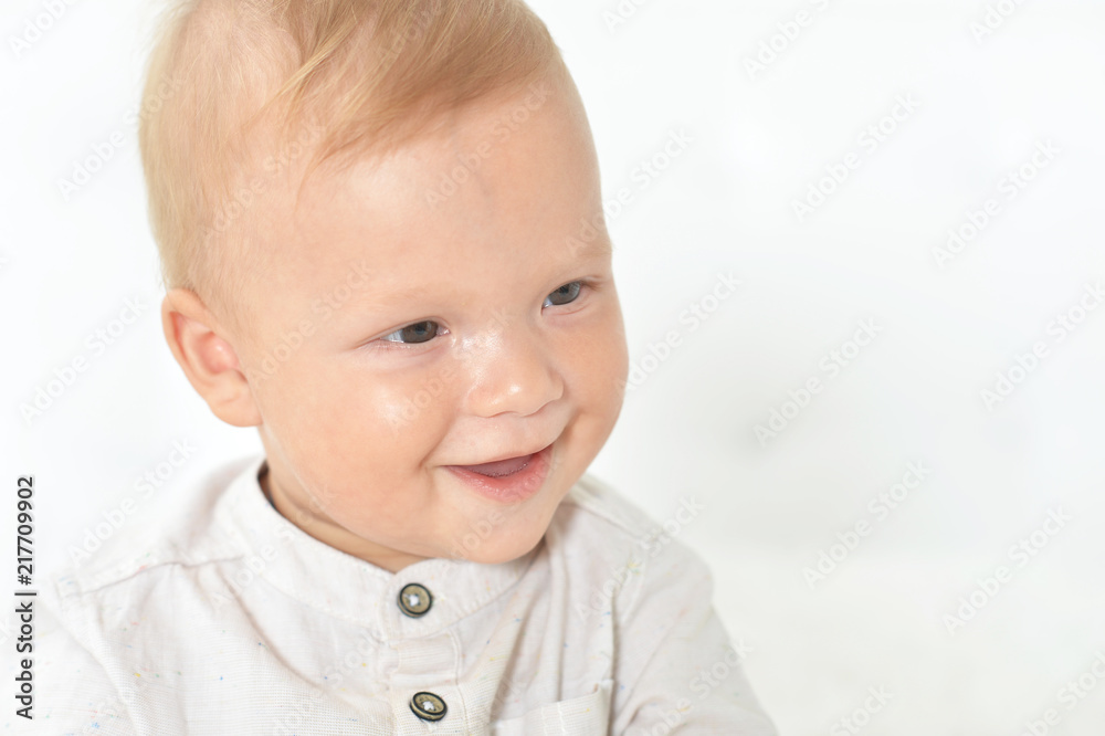 Close up portrait of beautiful cute baby boy Close up portrait of beautiful cute baby boy