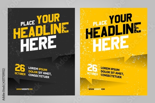 Vector layout design template for sport event, tournament or championship.