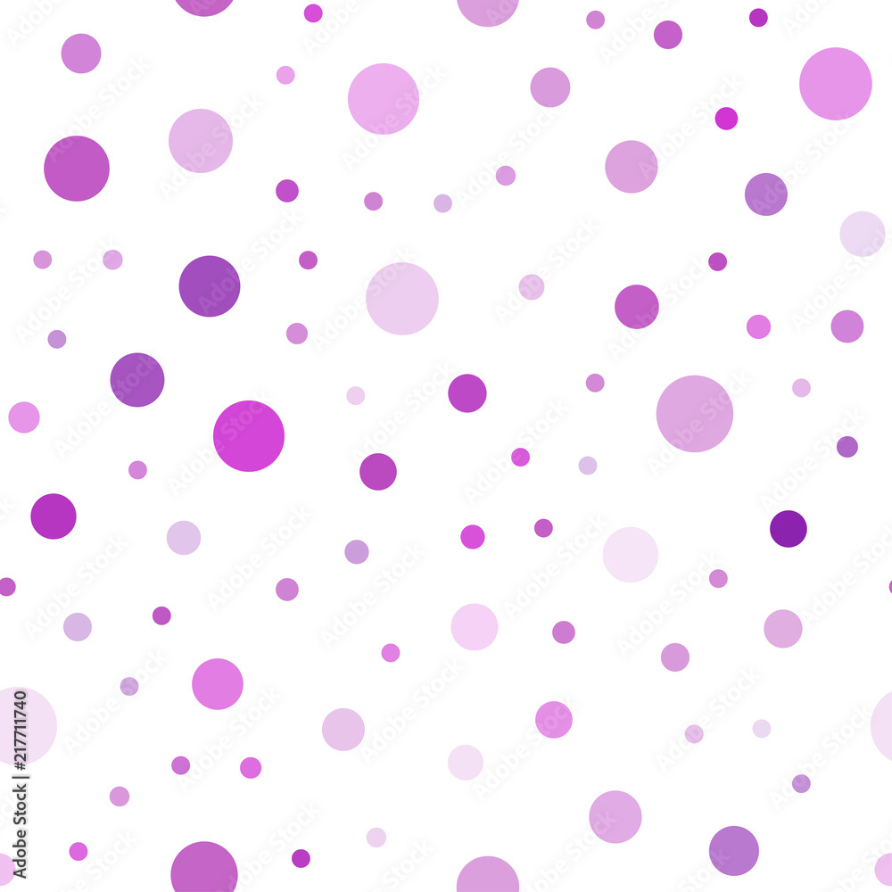 Light Pink vector seamless texture with disks.
