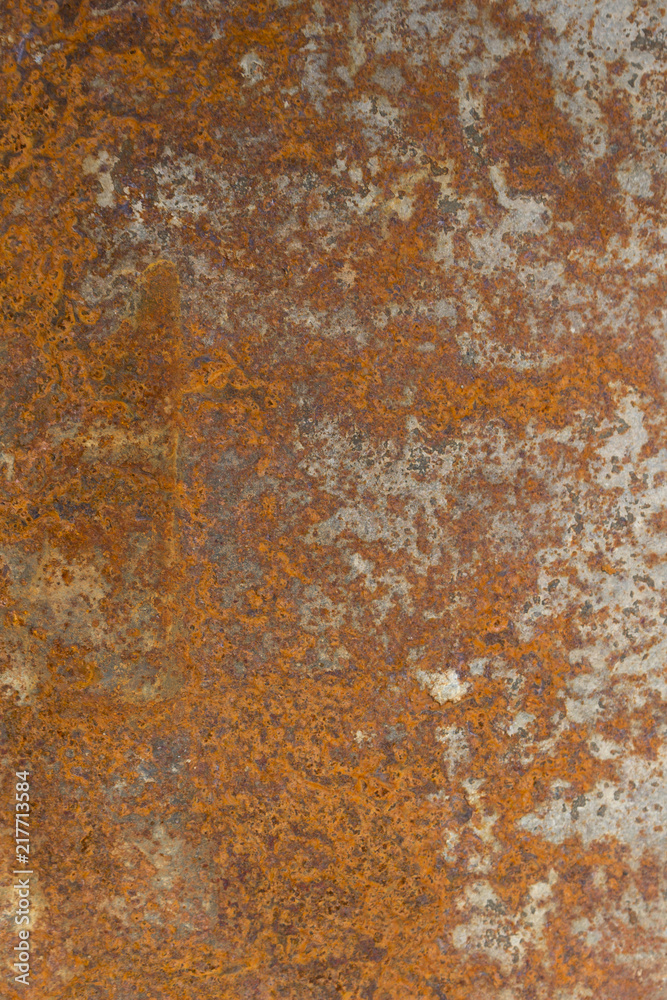 Rusted metal plate background