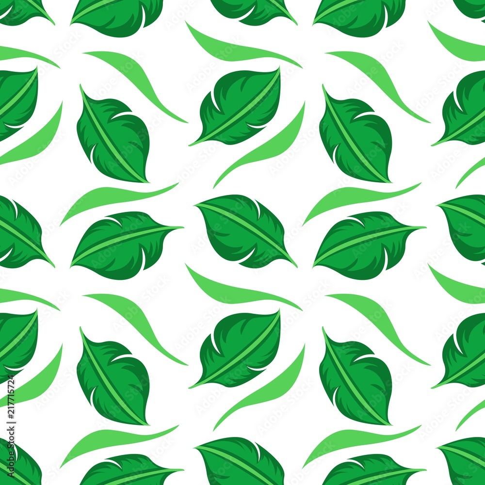 Seamless leaf pattern background Seamless leaf pattern background