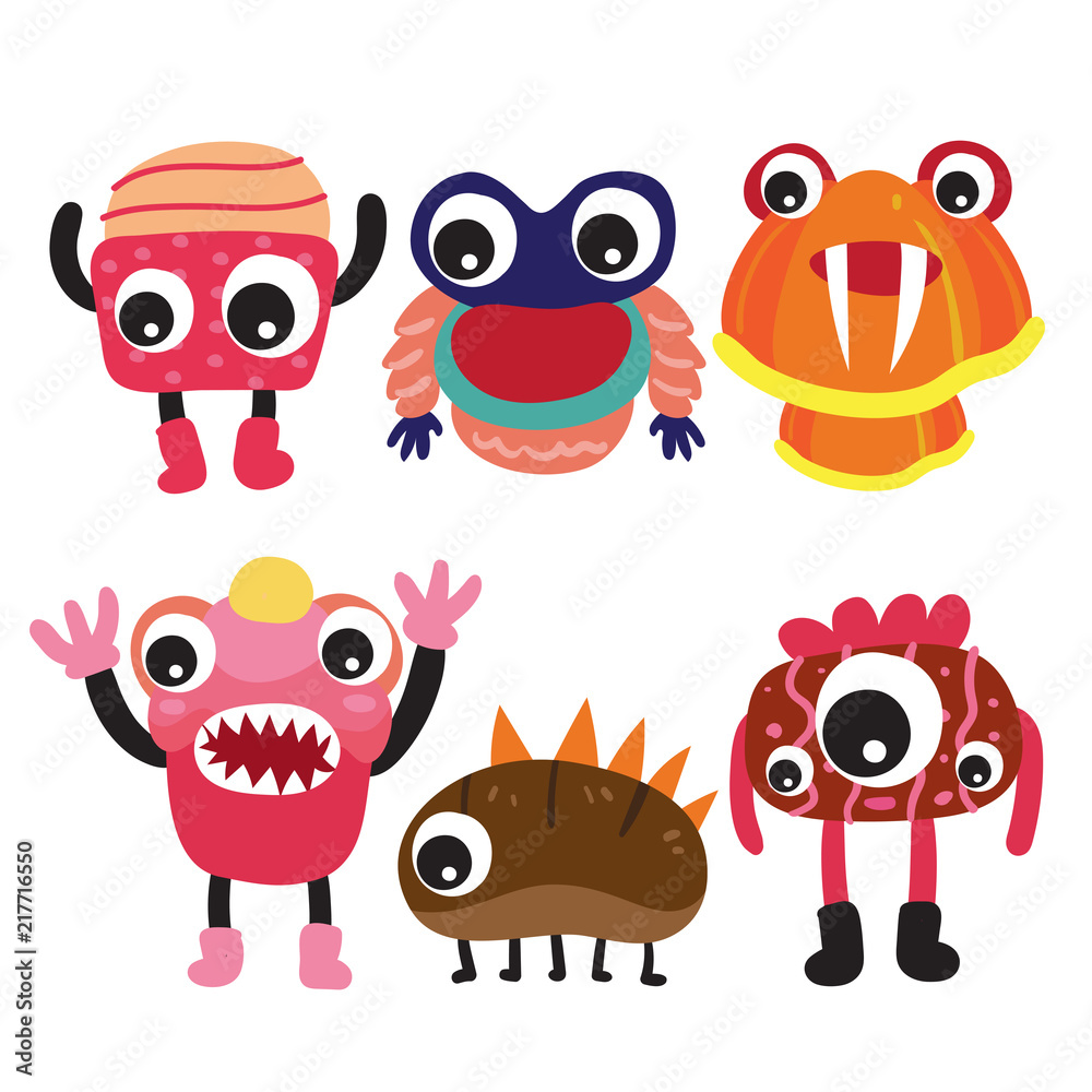 monster character collection design monster character collection design