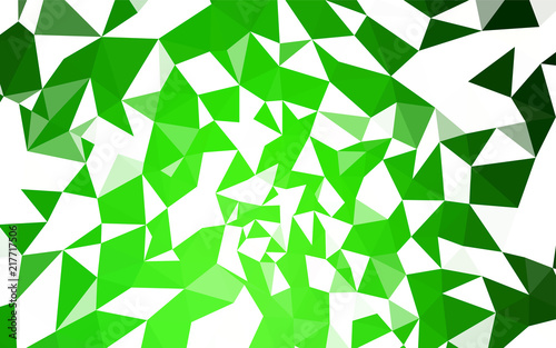 Light Green vector low poly layout.
