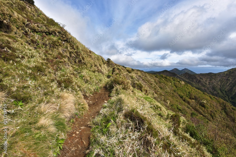 Azoren - Sao Miguel - Pico da Vara Wanderweg Stock Photo