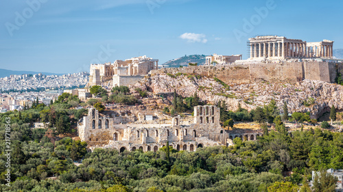 Panoramic view of the Acropolis, Athens, Greece