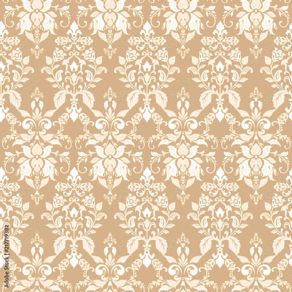 Seamless vintage background. Vector background for textile design