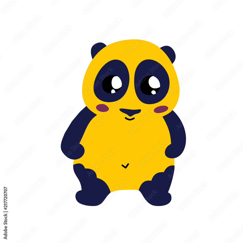 Fototapeta premium Cute cartoon panda icon