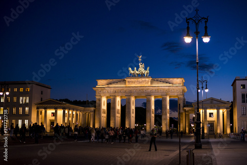 Brandenburgertor bei Nacht, Berlin