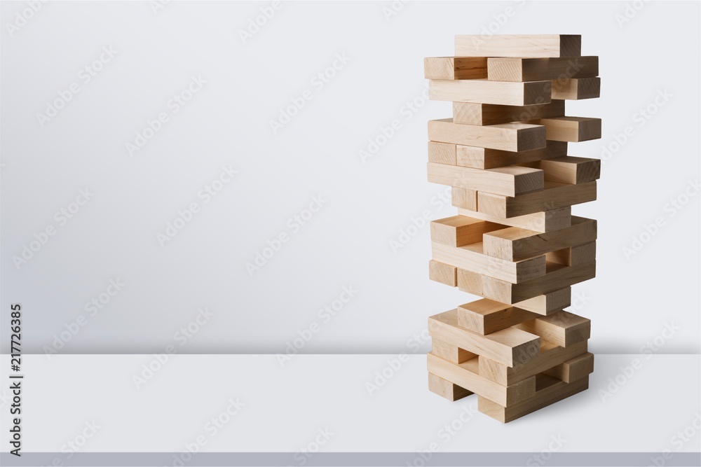 Tower build of wooden blocks, game of Tower build of wooden blocks, game of