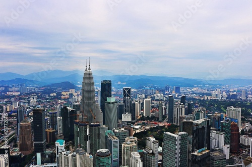 Top view of Malaysia