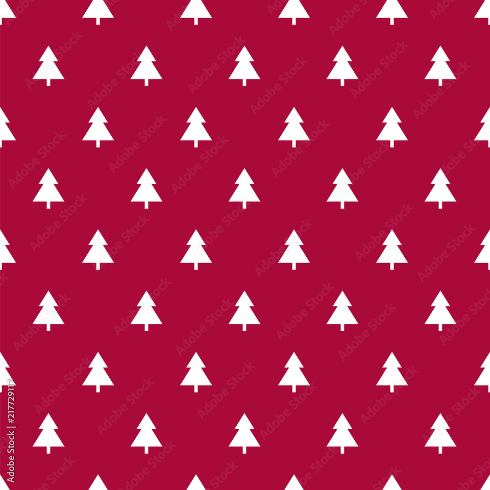 Endless Christmas Pattern with Christmas trees Endless Christmas Pattern with Christmas trees