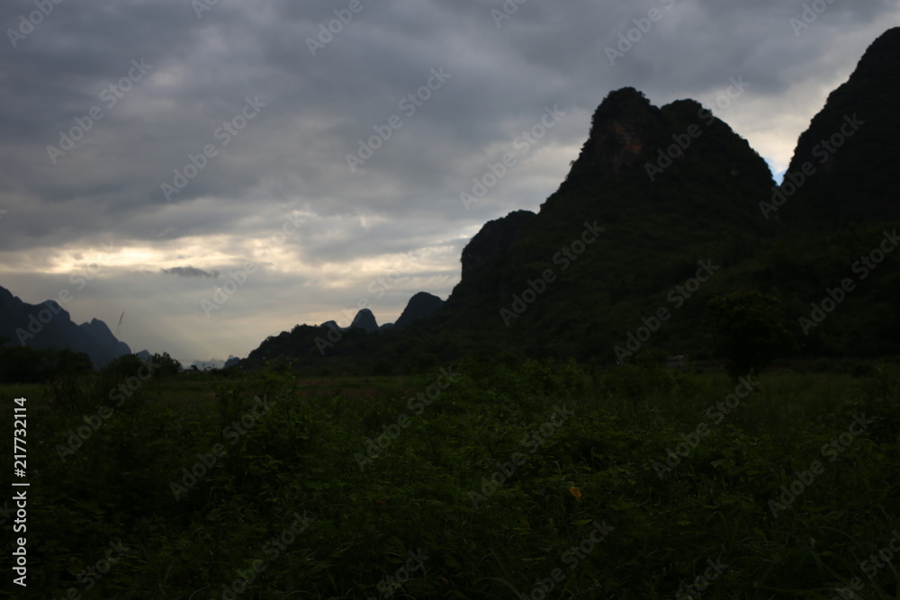 Karst mountains in China