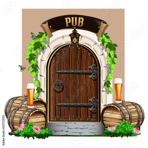 The door to the pub