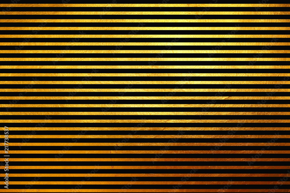 Fototapeta premium Unique creative unusual modern shinning golden horizontal lines abstract texture pattern background. Design element