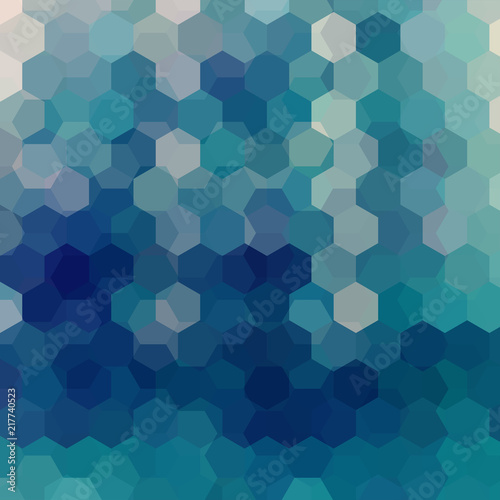 Background made of blue hexagons. Square composition with geometric shapes. Eps 10