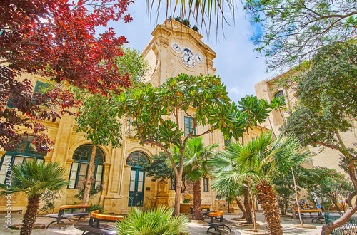 Enjoy the garden in Courtyard of Grandmaster's Palace, Valletta, Malta photo