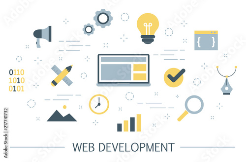 Web development concept