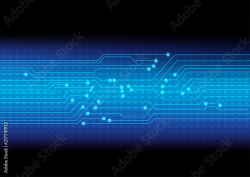 Abstract futuristic digital network and circuit lines that can use for business presentation.