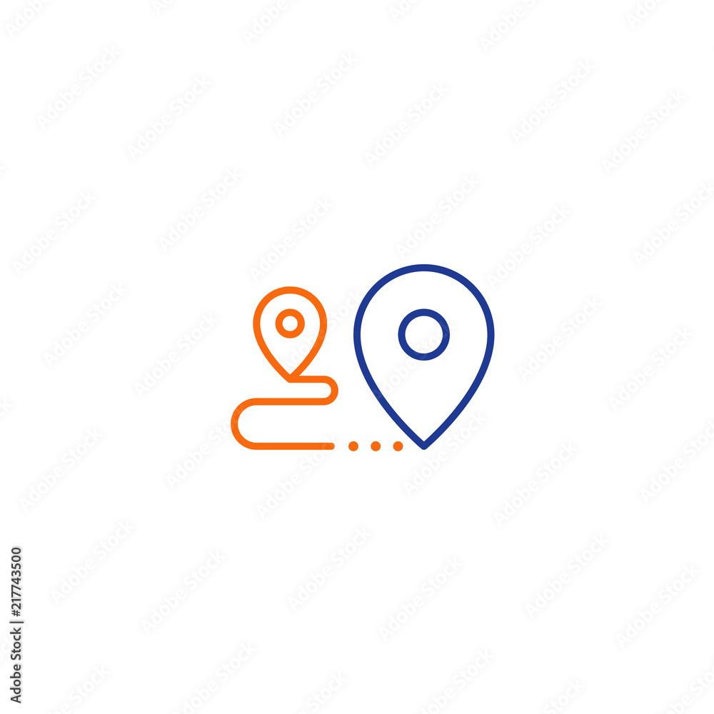 Delivery icon, order shipping, distribution services, relocation concept Delivery icon, order shipping, distribution services, relocation concept