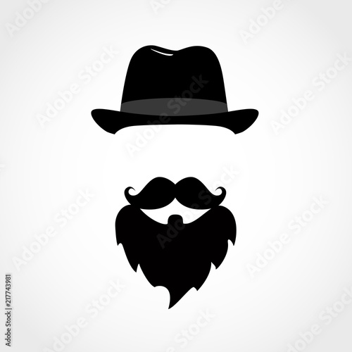 icon man isolated on white background. Gentleman icon.