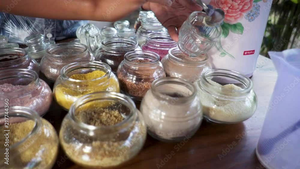 Slow motion preparation of Balinese tea in Tegal Sari Kopi Luwak Coffee Tasting Slow motion preparation of Balinese tea in Tegal Sari Kopi Luwak Coffee Tasting