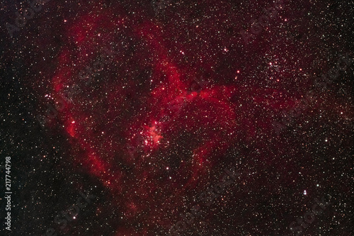 The Heart Nebula IC 1805 in the constellation Cassiopeia as seen from Stockach in Germany.