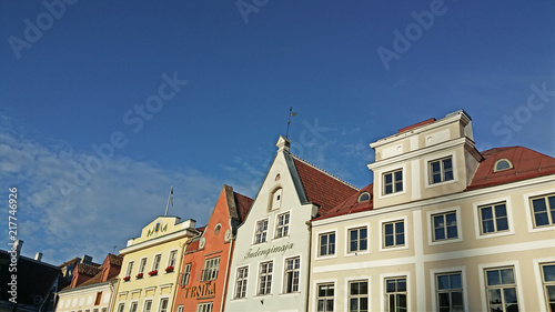 Roofs in the center of Tallinn, Estonia