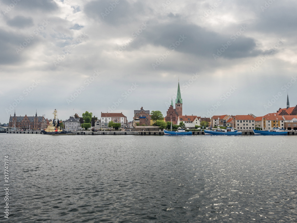 Harbour of Helsingoer, Denmark, Europe