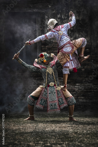 Fotografie The pantomime Khon festival