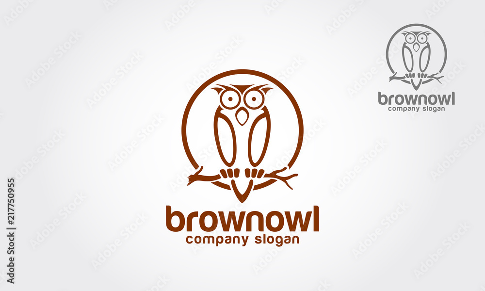 Owl head for mascot or logo design. Vector logo illustration Owl head for mascot or logo design. Vector logo illustration