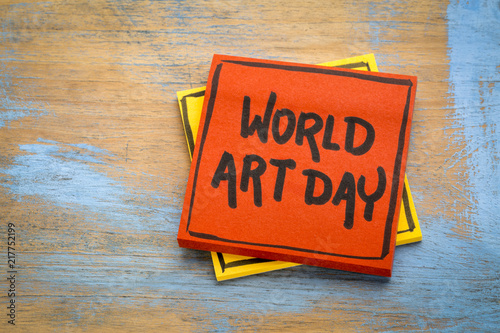 World Art Day - reminder note
