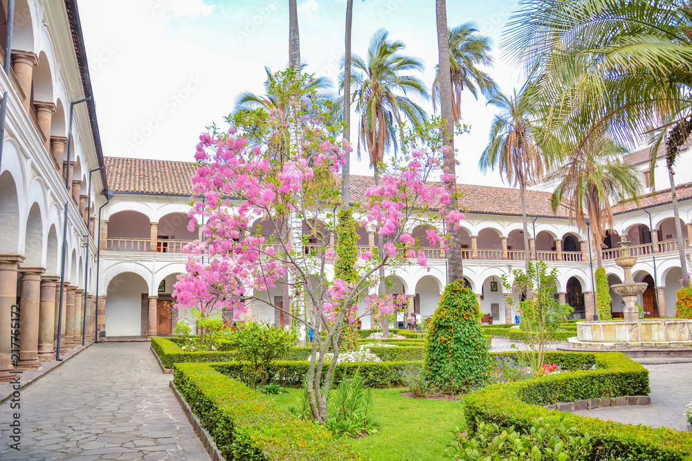 The Roman Catholic Saint Francis Monastery in Quito Ecuador