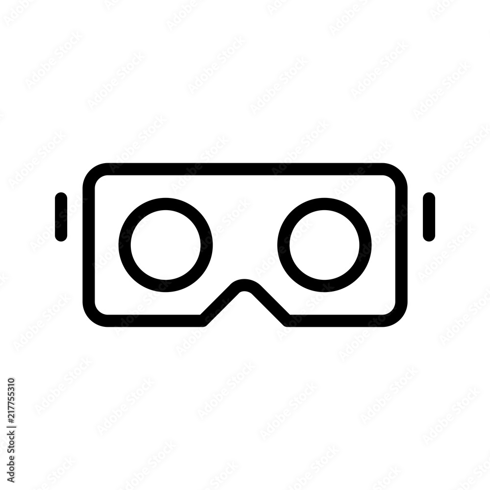 VR glasses for smartphone vector illustration. Virtual reality box for smartphone VR glasses for smartphone vector illustration. Virtual reality box for smartphone