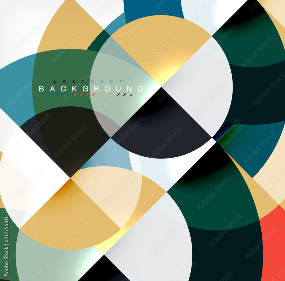 Modern circle abstract background