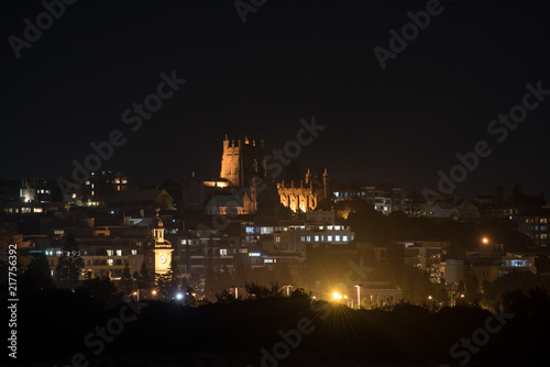 Night scene over Newcastle - NSW Australia