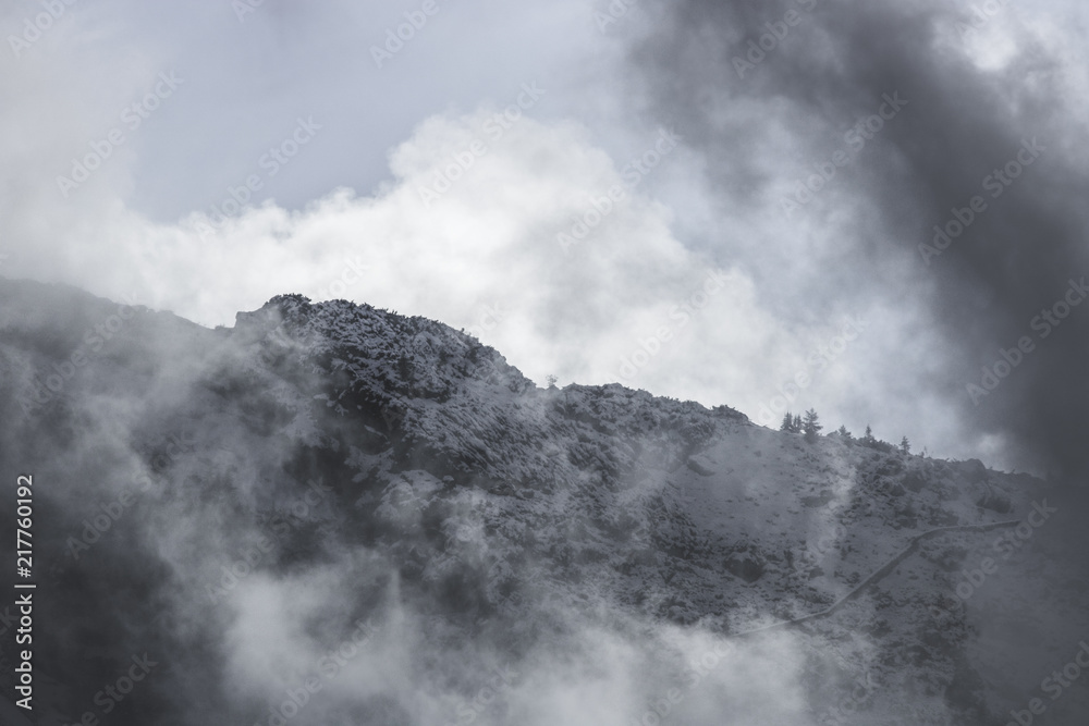 Zugspitze im Nebel