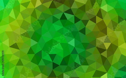 Light Green, Yellow vector low poly cover.
