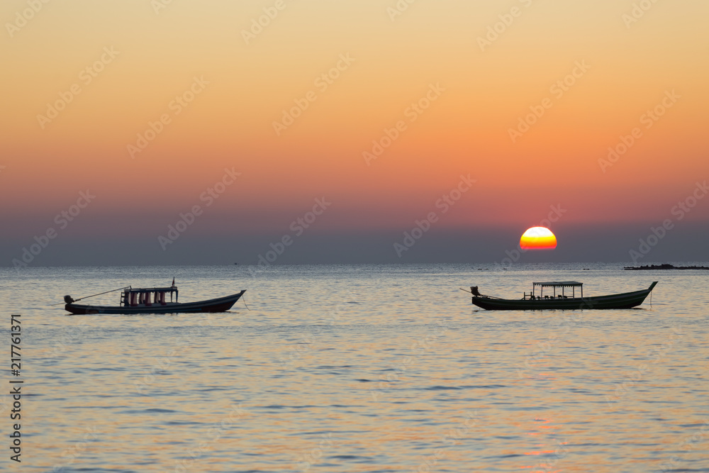 Ngapali beach with white sand, Myanmar Ngapali beach with white sand, Myanmar