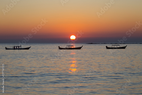 Ngapali beach with white sand, Myanmar photo