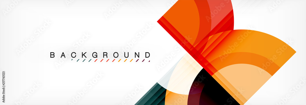 Vector circular geometric abstract background Vector circular geometric abstract background