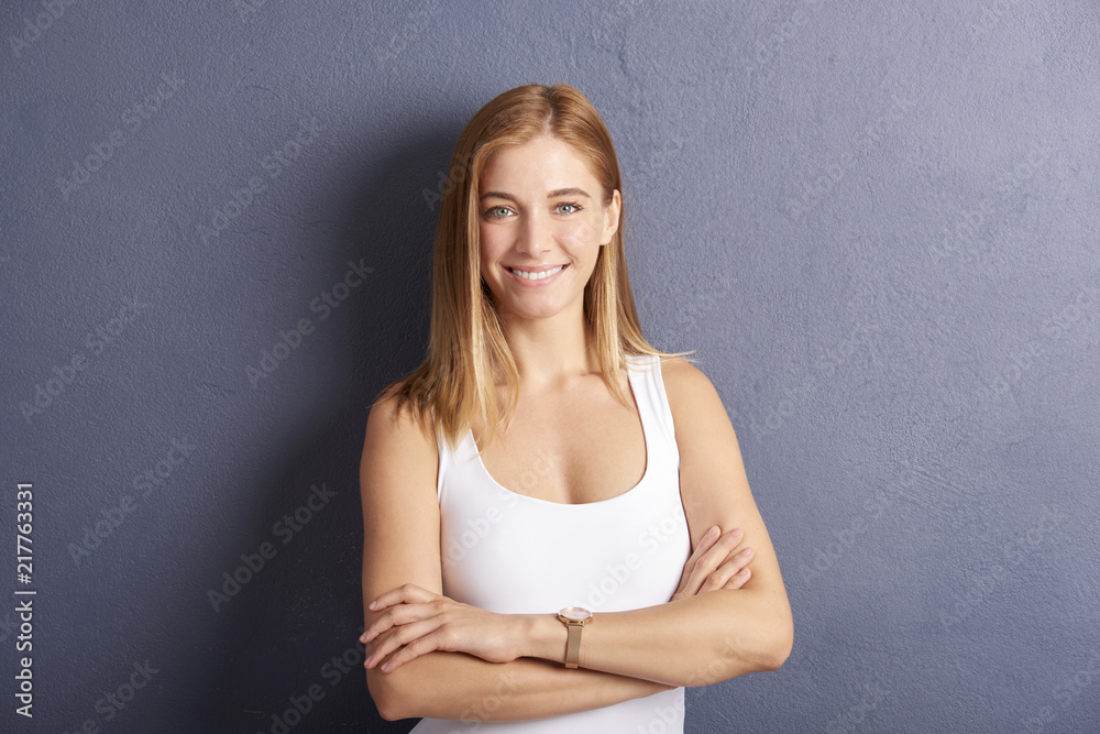Attractive happy young woman portrait Attractive happy young woman portrait