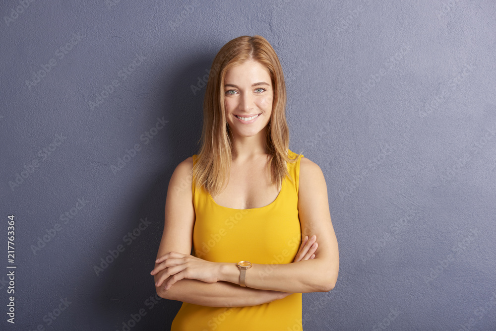 Attractive happy young woman portrait Attractive happy young woman portrait