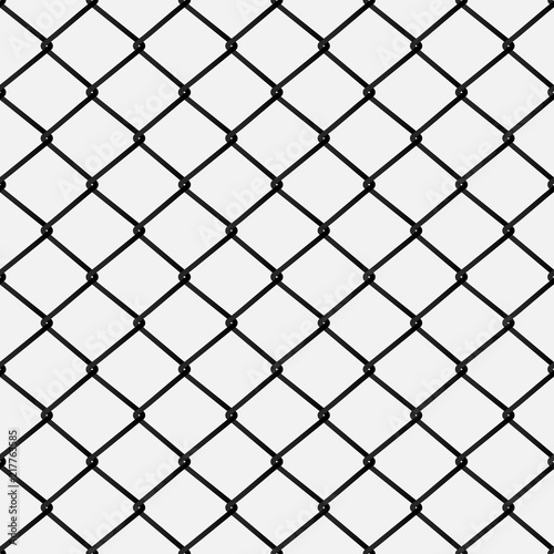 Seamless metal mesh, vector illustration.