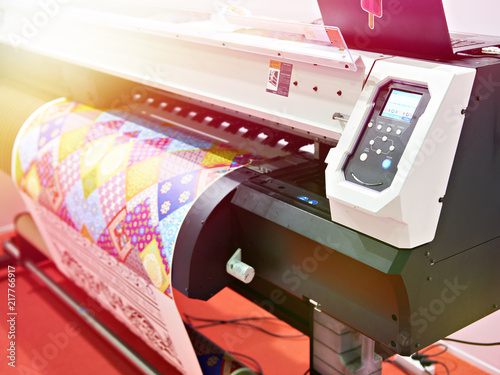 Big plotter printer with LED photo