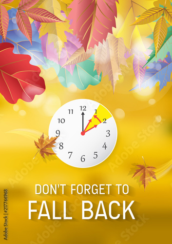 Day Light Savings Time End - Don't Forget To Fall Back.