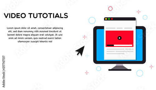 Video tutorial education banner